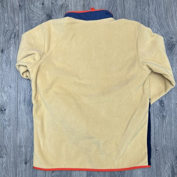 Columbia 1/2 Fleece Jacket Size Medium Mens Yellow Blue Sequoia Grove $60 - Picture 9 of 13